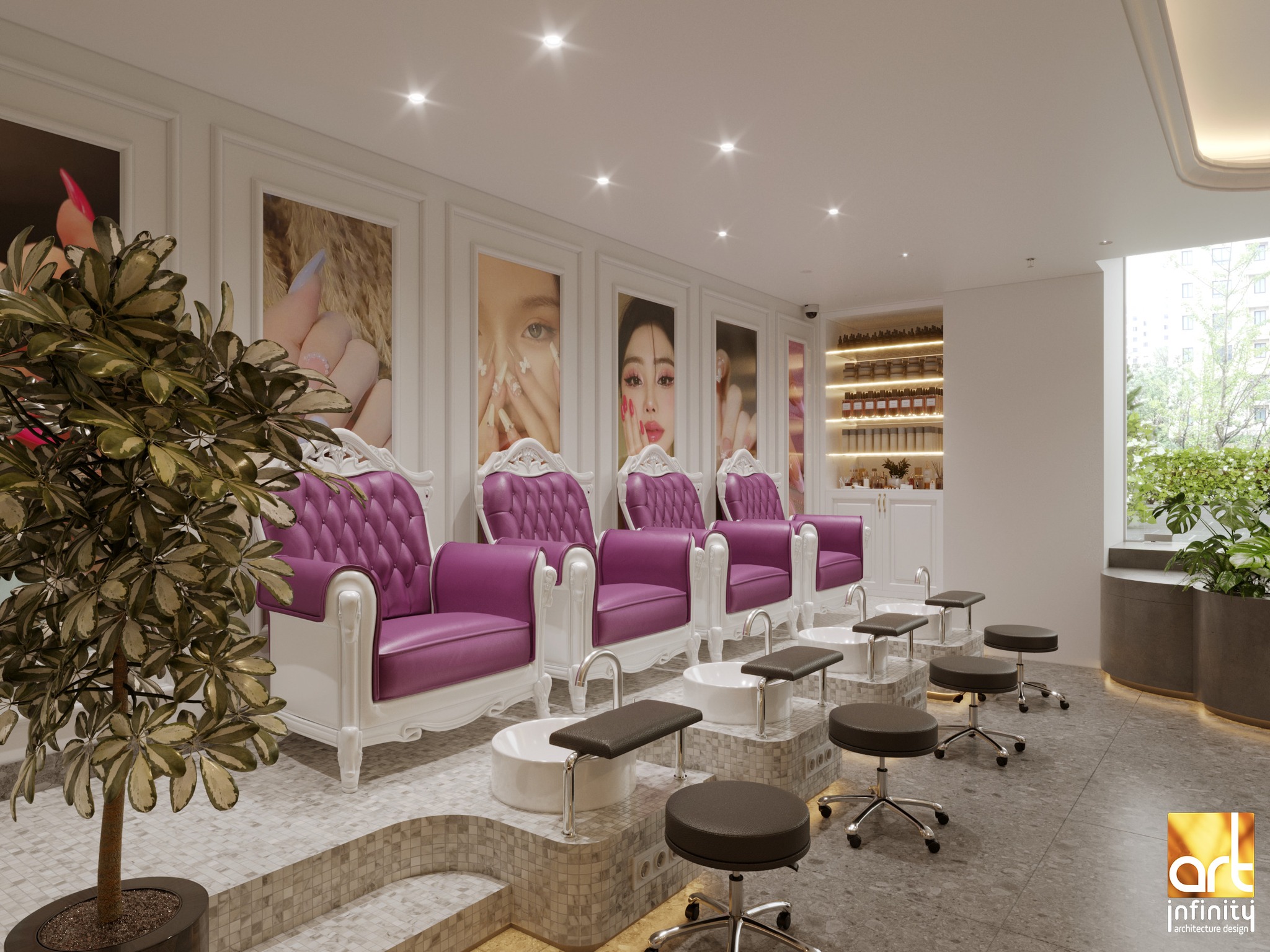 Thi công chuỗi cửa hàng JUST SPA
